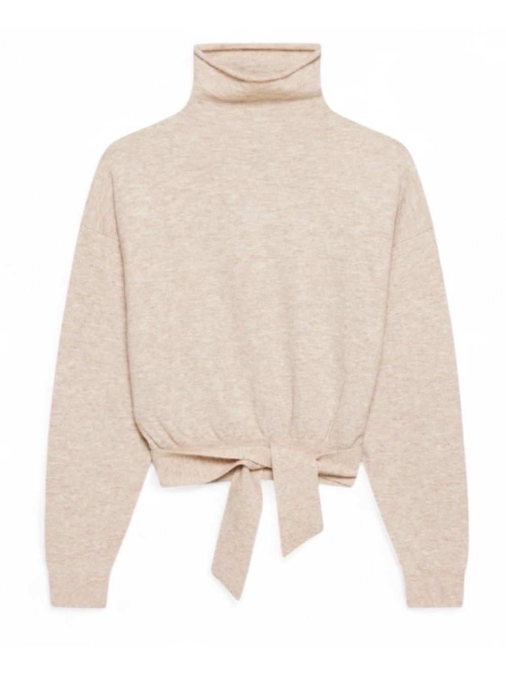 Aritzia Wilfred - Lorin Wool Blend Tie Waist Sweater